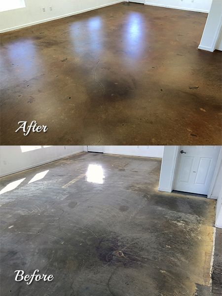 CONCRETE DEEP CLEAN AND STAINING