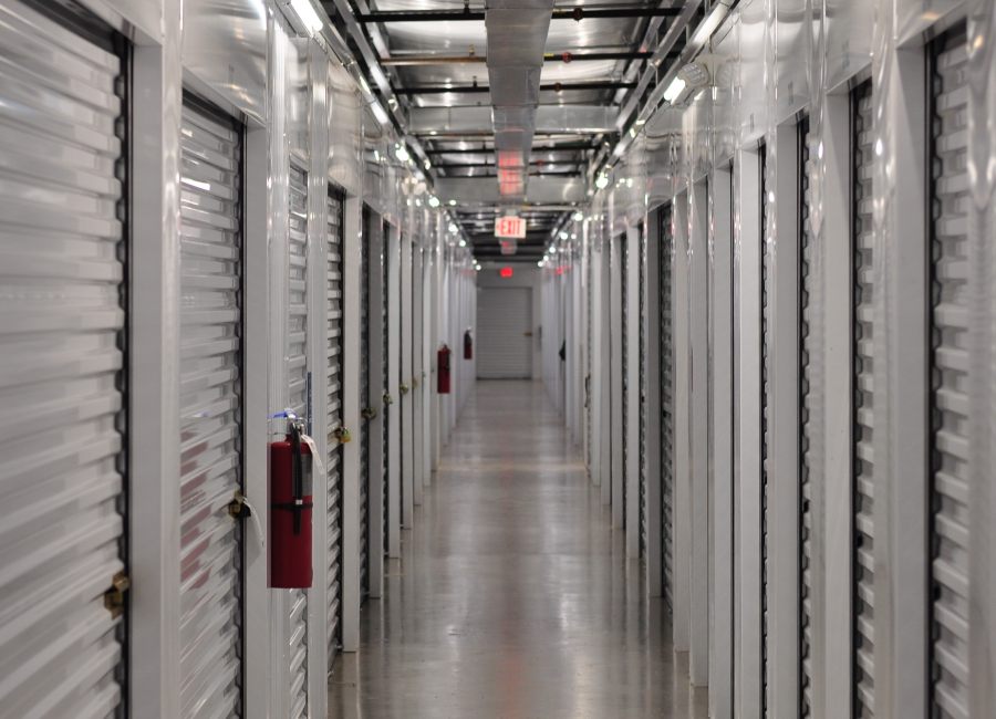 Storage facility floor strip and wax services