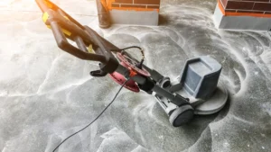 polished concrete floor grinding commercial facility