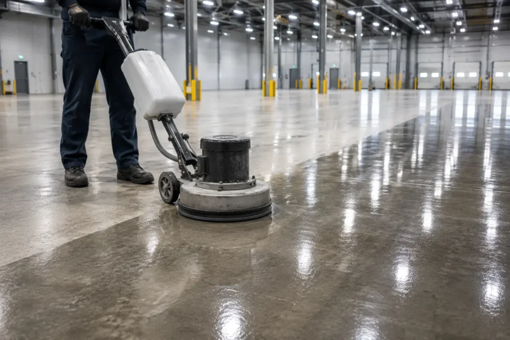 how to seal a concrete industrial floor