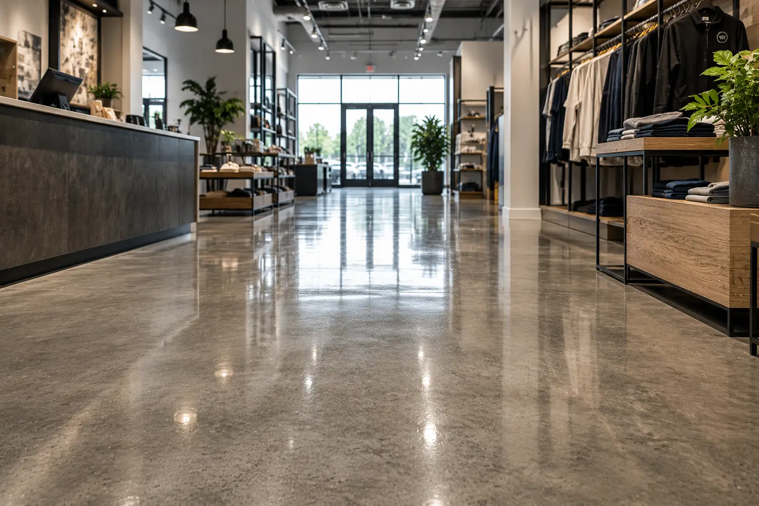 Sealed Concrete Flooring for Commercial Buildings